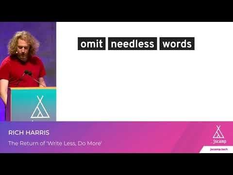 The Return of 'Write Less, Do More' by Rich Harris