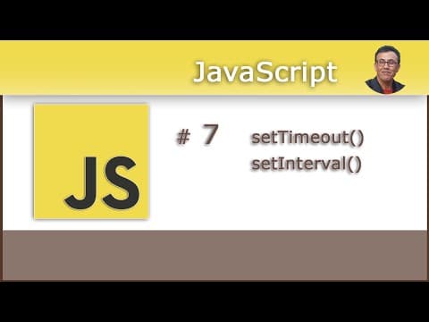 Javascript pour les débutants #7 - Taches retardées ou répétitives