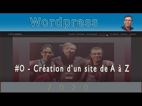 0# Création d'un site Web Wordpress de A à Z