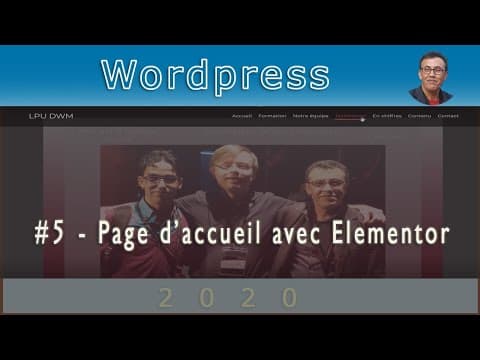 5# Création d'un site Web Wordpress de A à Z - Elementor
