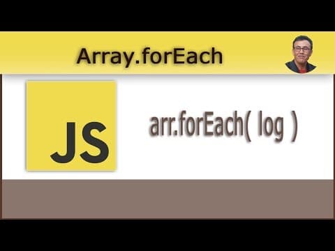 ES6 - Array.forEach pour parcourir un tableau