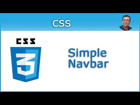 Simple CSS Navbar